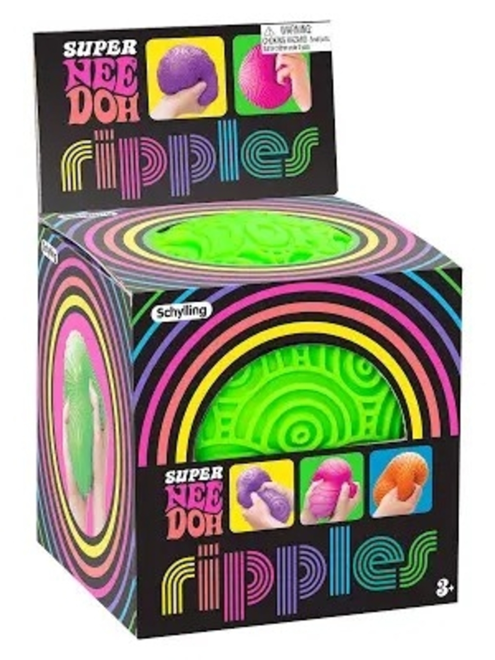 Schylling Super NeeDoh Ripples Sensory Squeeze Toy - Green